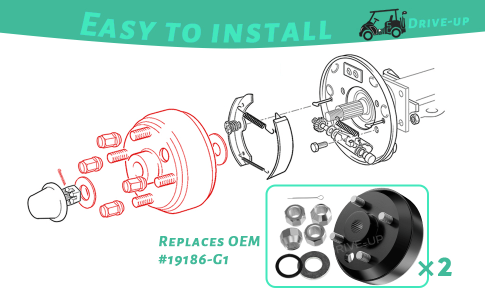 ezgo txt brake drum,ezgo golf cart brake drum