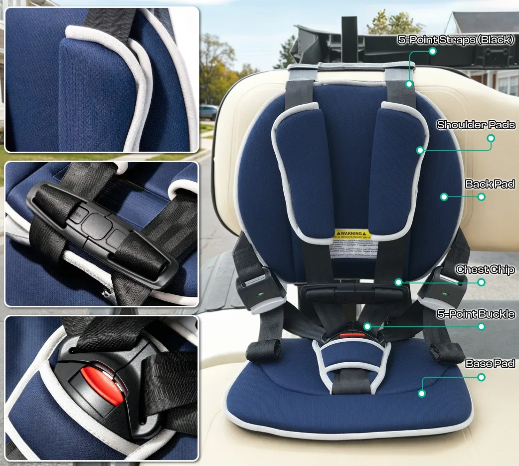 golf cart child positioner for family