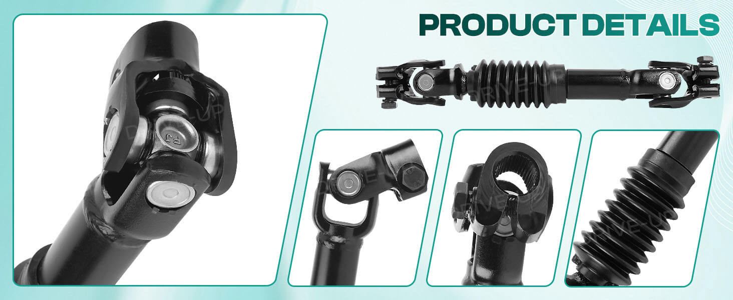 Drive-up golf cart steering shaft details