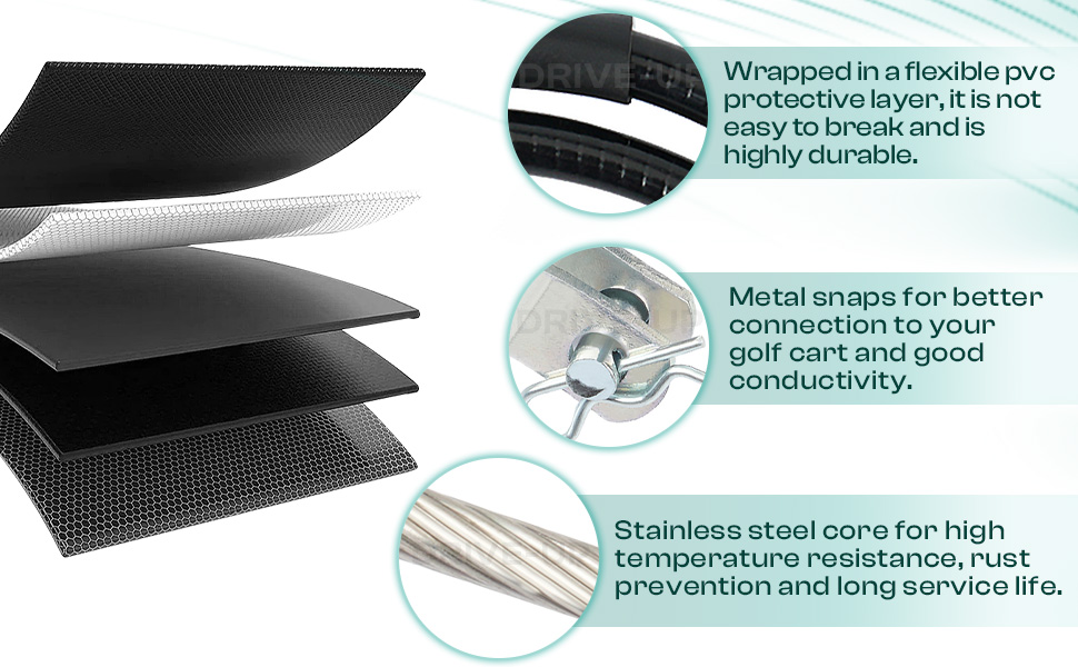 corrosion-resistant Club Car brake cable
