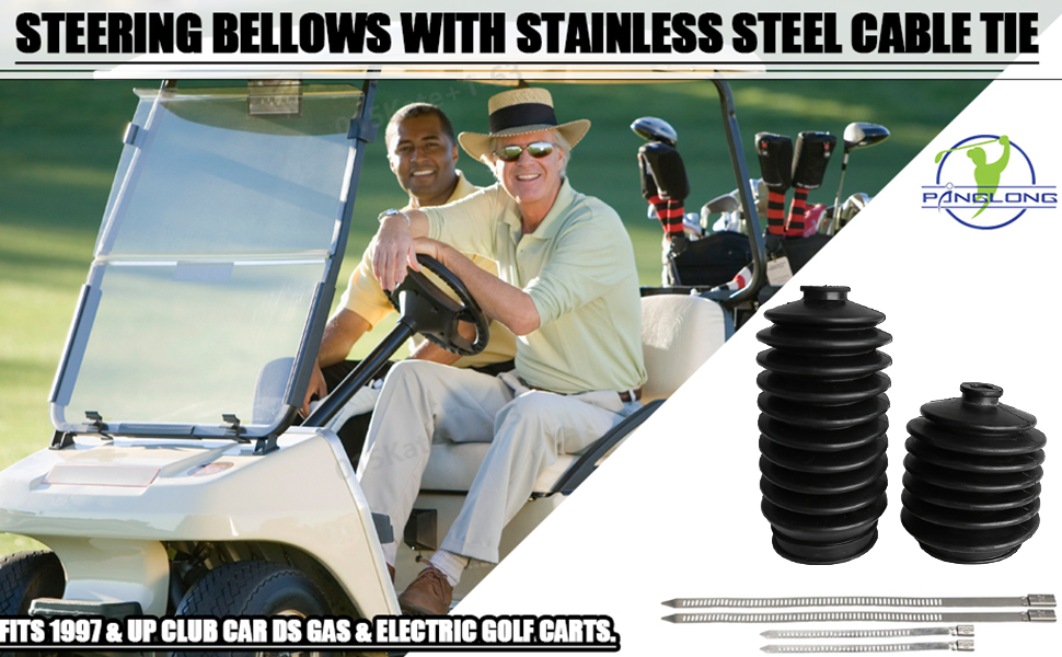 Drive-up Golf Cart Steering Bellows with Stainless Steel Cable Tie