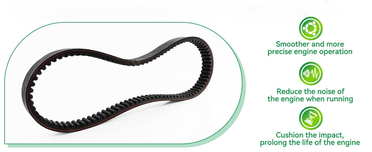 Drive-up timing belts ensure precise camshaft timing, reduce operational noise, and are essential for preventative maintenance schedules.