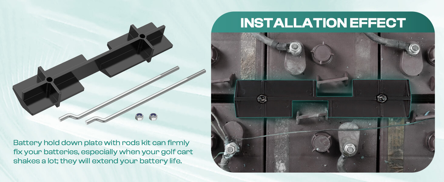 golf cart battery hold down