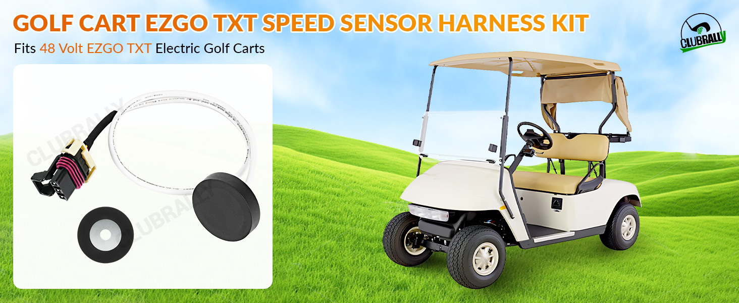 This essential golf cart speed sensor kit is engineered specifically for EZGO electric 48-volt TXT vehicles.