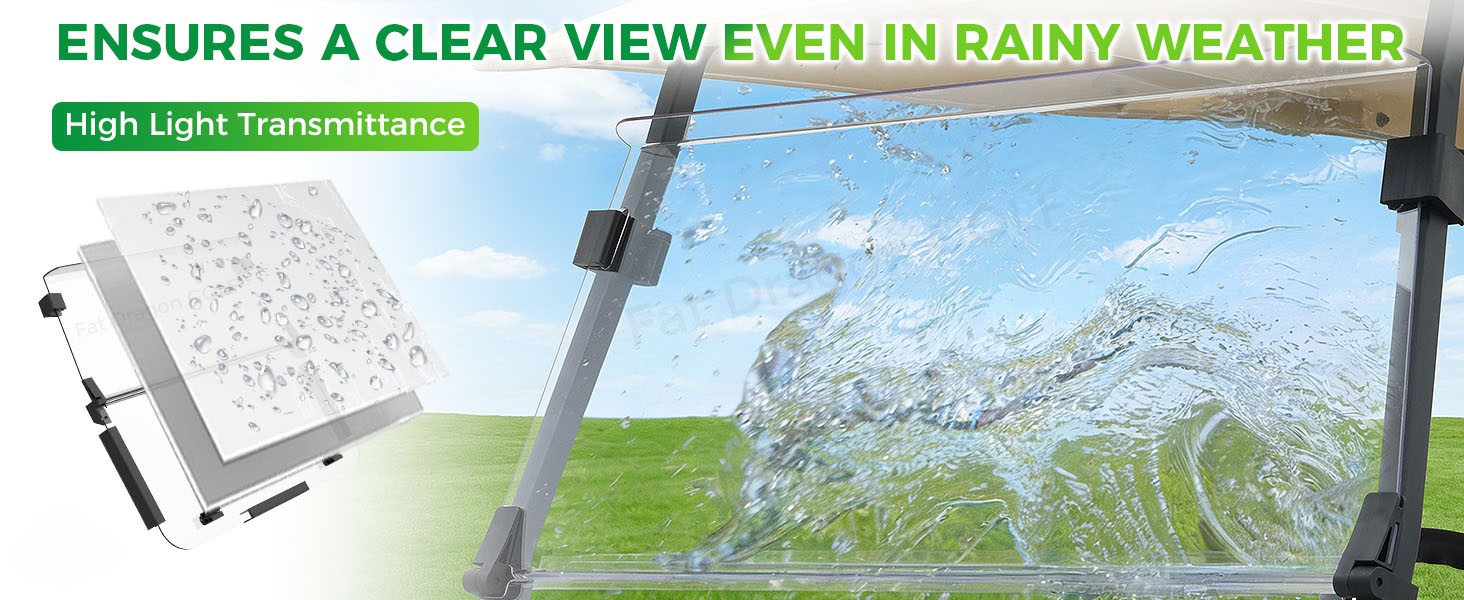 windshield for Club Car DS,foldable windshield for Club Car golf cart,golf cart windshield with clip kit