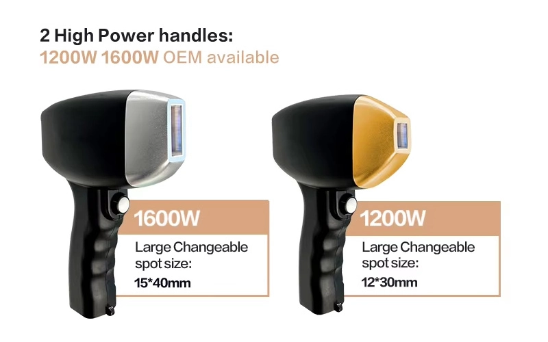 1200W 1600W diode laser handle