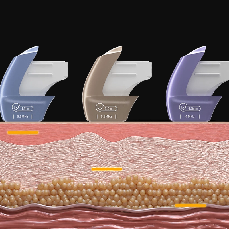 FACE PROBE ACTS ON SKIN