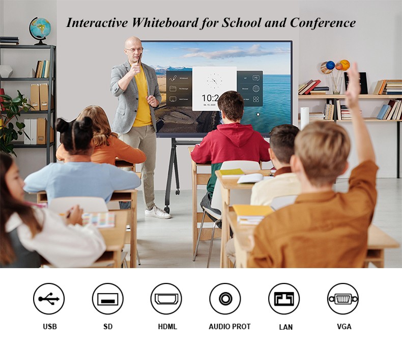 86 inch infrared touch smart whiteboard