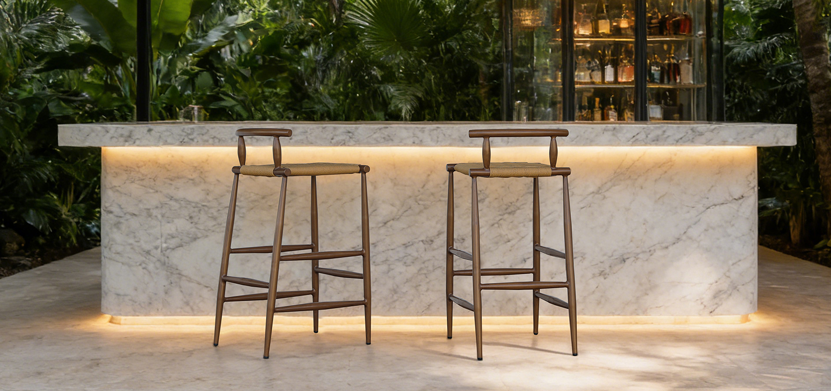 Hongdi Crook aluminium Bar Chair 1