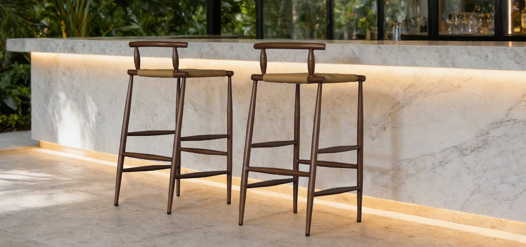 Hongdi Crook aluminium Bar Chair 2