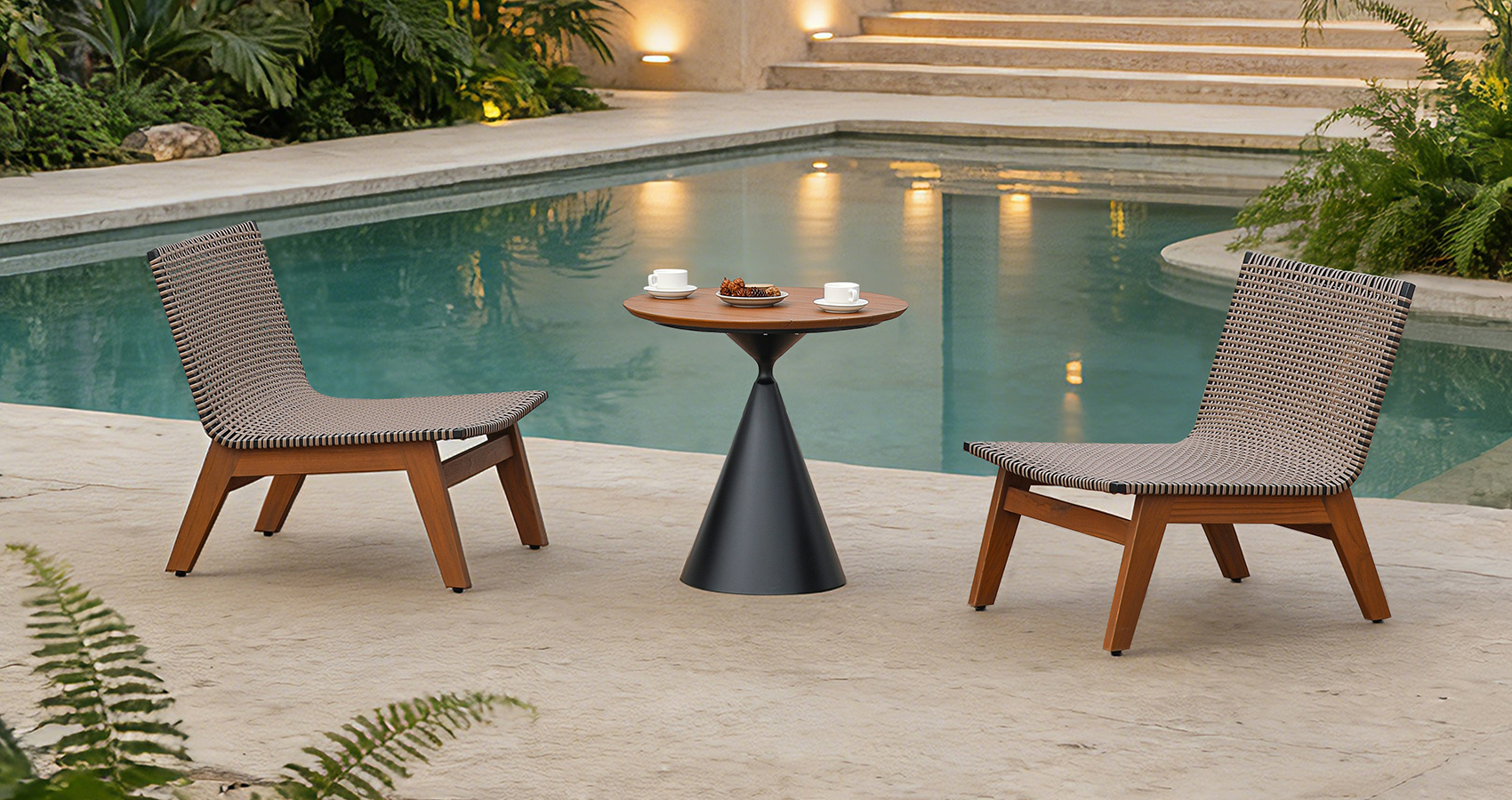 Hongdi outdoor furniture-Woven lounge chai2