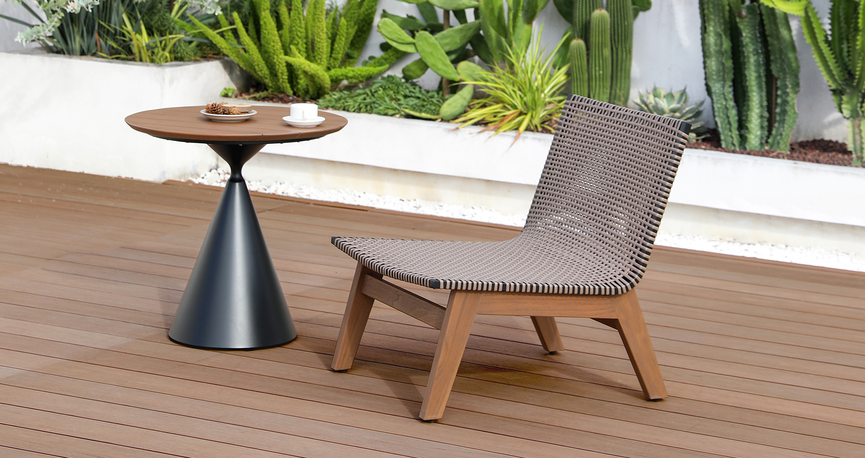 Hongdi outdoor furniture-Woven lounge chair01