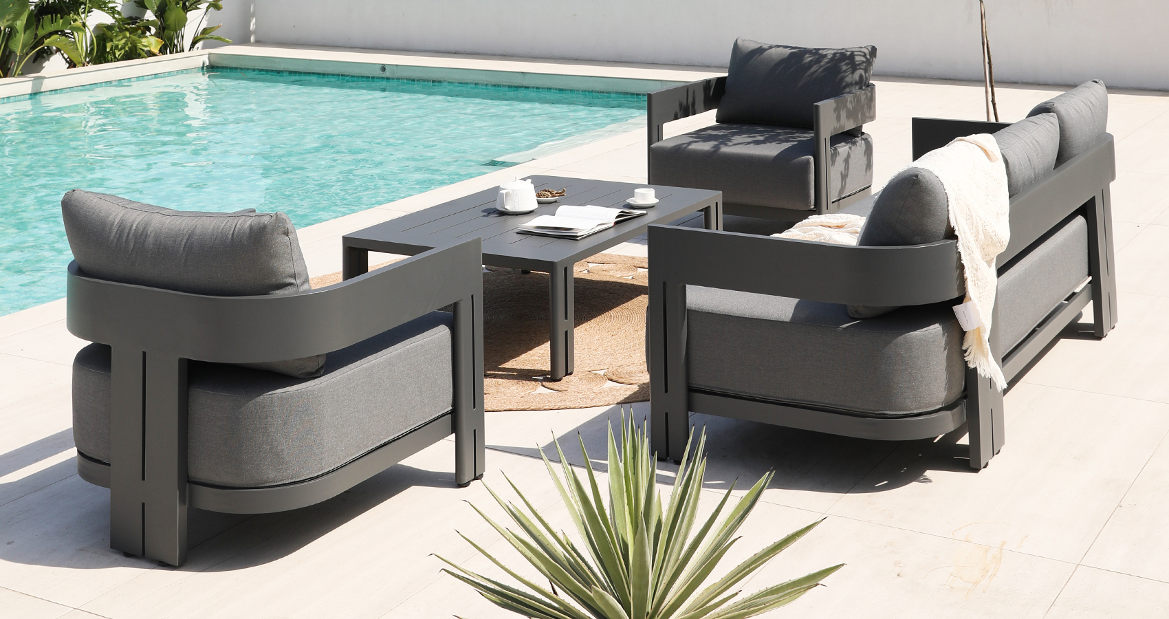 Hongdi outdoor Furniture Matila Sofa-aluminium2