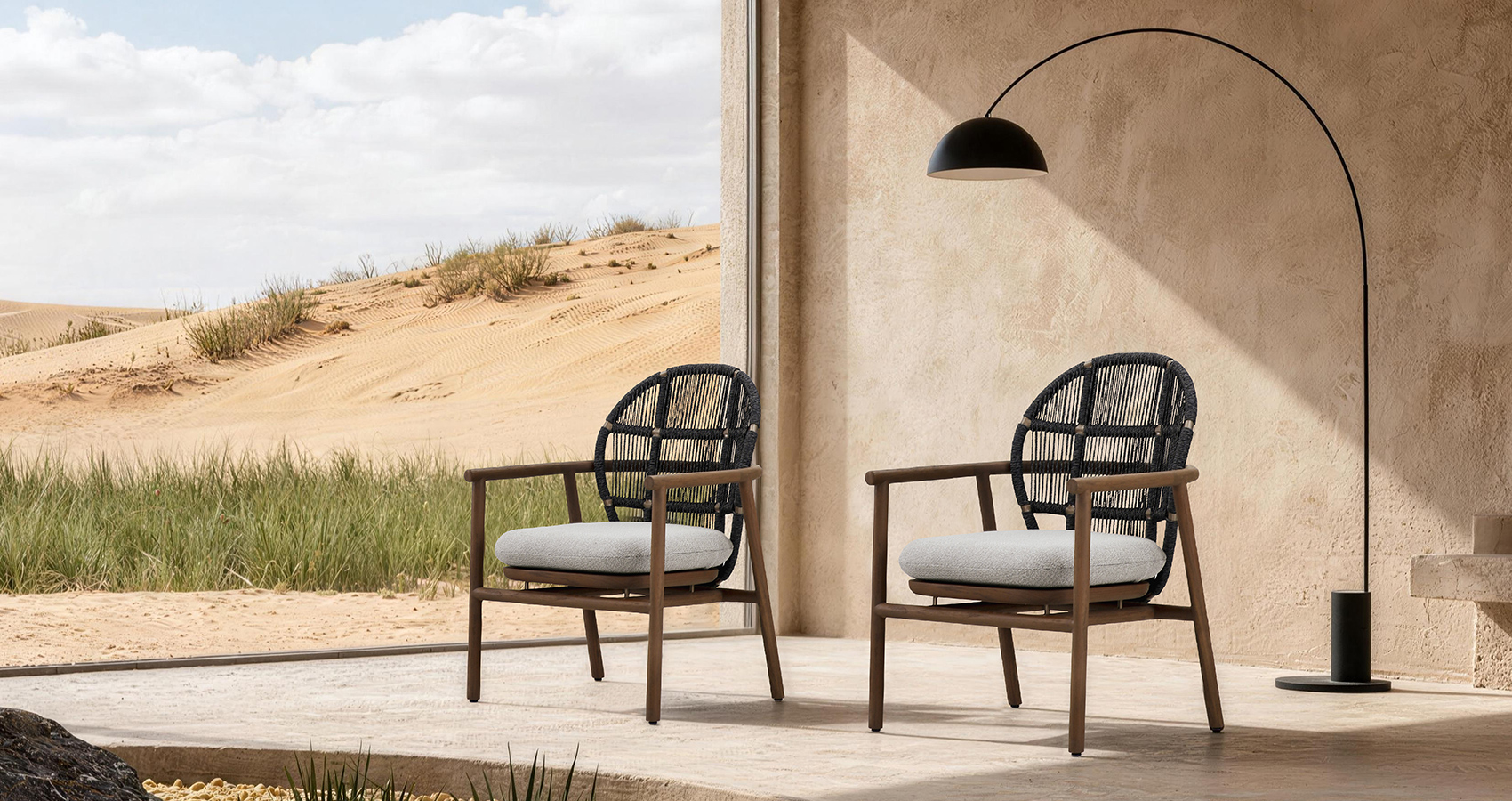 Hongdi outdoor furniture-Bili Dining Armchair 01