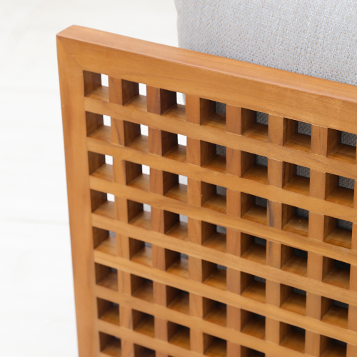 hongdi outdoor furnitur news GRID Teak Sofa 03