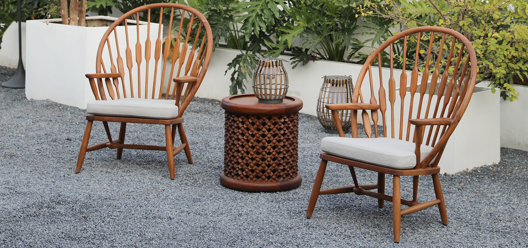 Hongdi outdoor furniture-Peafowl Lounge Chair