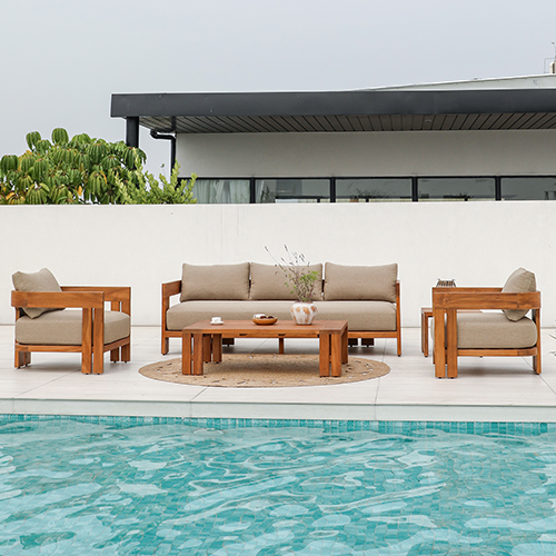 hongdi furniture news Matila Teak Sofa 02