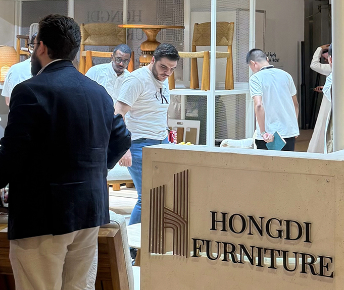 Hongdi furniture × Saudi Hotel show 2025 01
