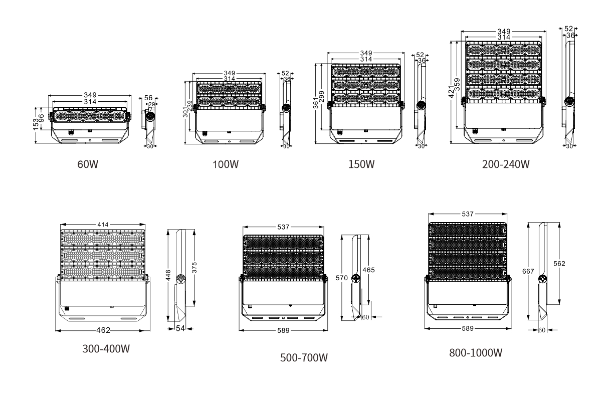LED sports flood light