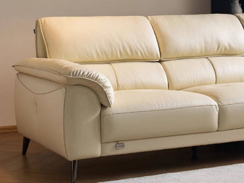 Sofa with adjusatble hinge