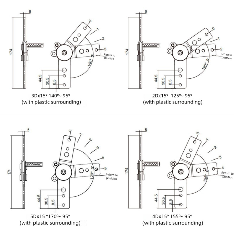 Chair Angle Adjustment Hinge drawing