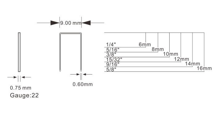 Precision Gauge Wood Staples