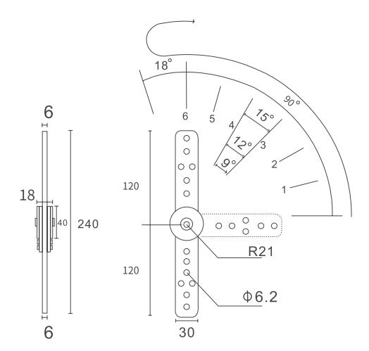 Armrest Position Hinge for Sofas