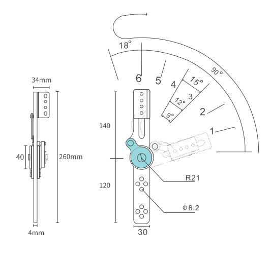 sofa hinge drawing