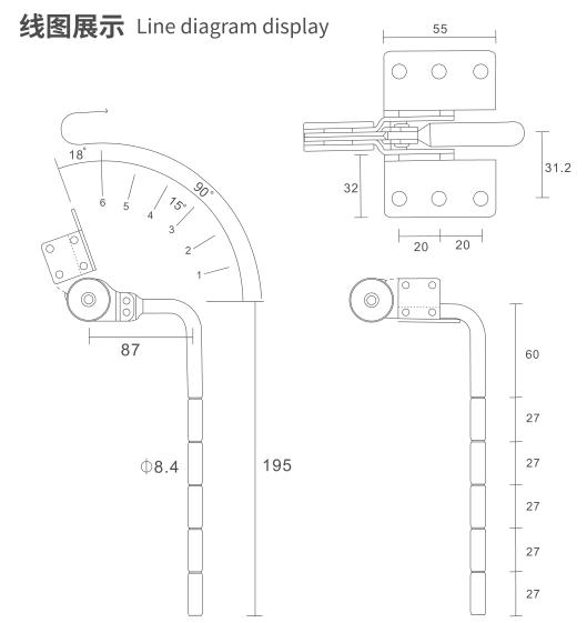 pillow hinge drawing