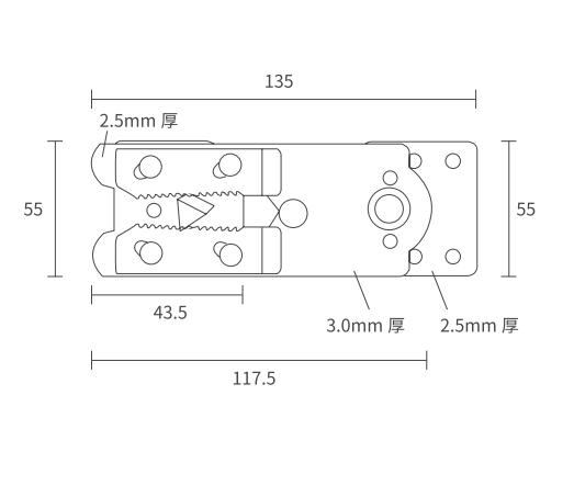 sofa buckle connection drawing