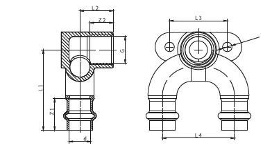 180 Bend with wall plate PressxPress