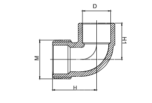 Elbow SolderxMale thread