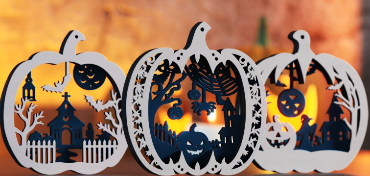 laser engrave wooden ornaments
