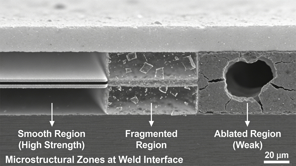 nanosecond laser transmission welding