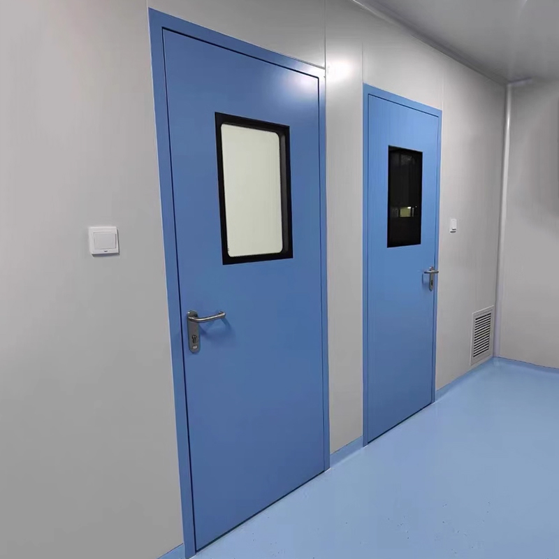 Installation effect of steel clean door