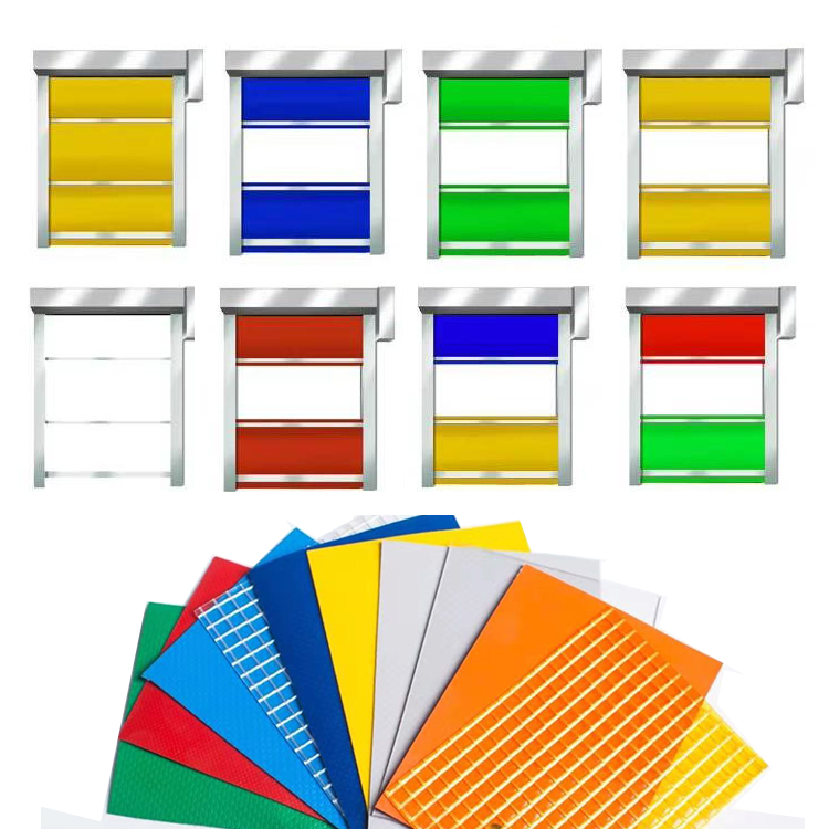 Color selection for PVC rolling doors.PVC roller shutter door