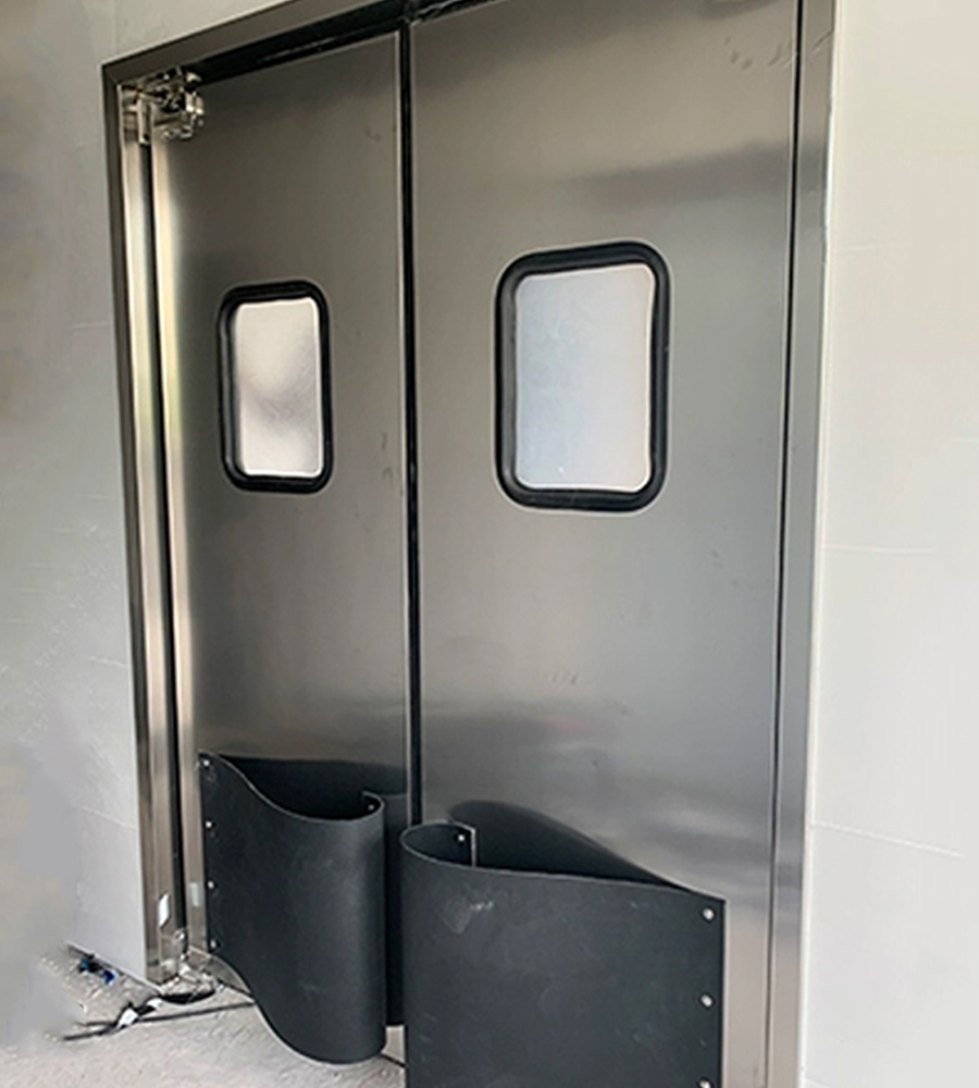 Free-swinging impact door Bidirectional crash door Swing-through impact door.impact traffic door