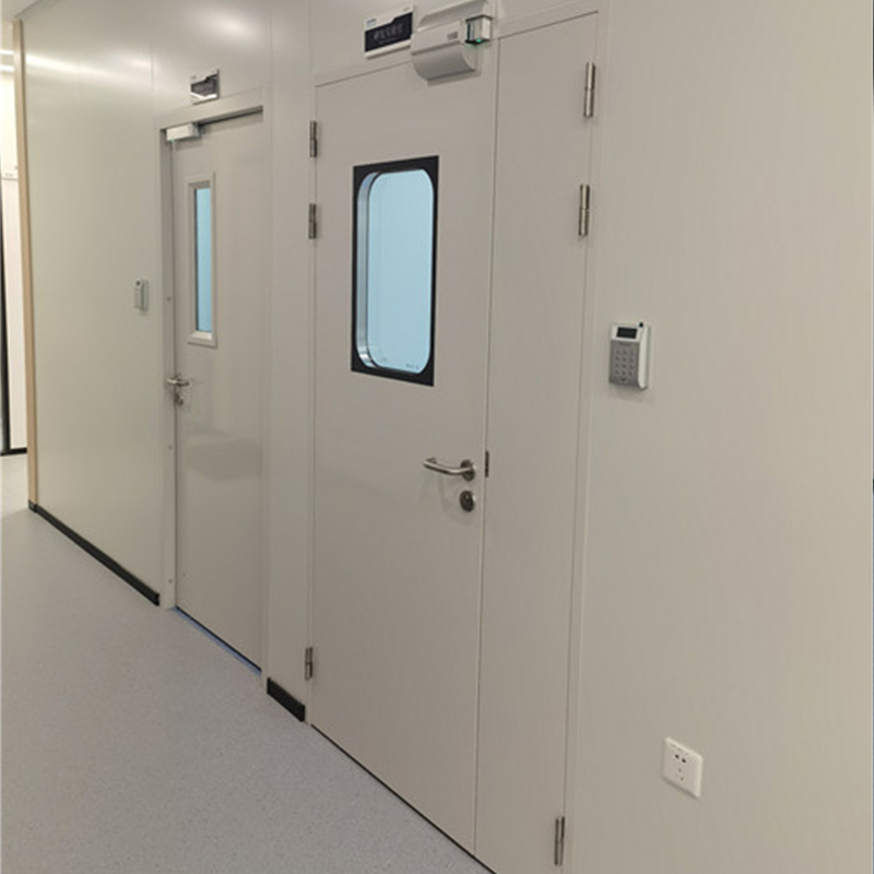 Installation effect of steel clean door