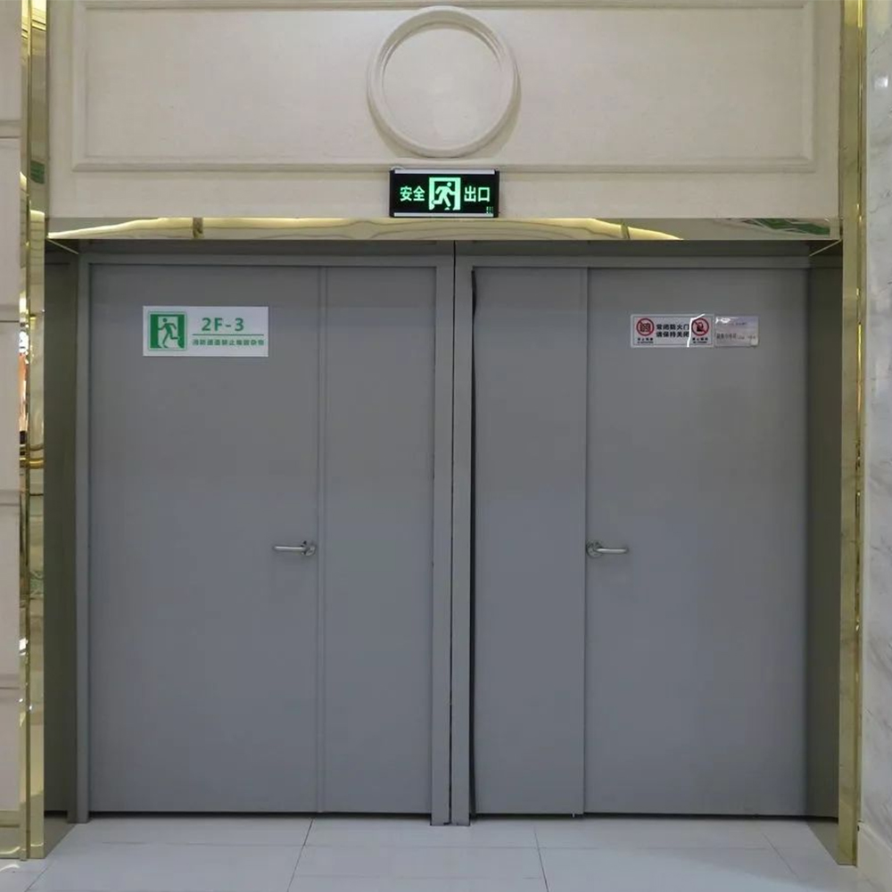 The effectiveness of steel fire doors.Steel fire door