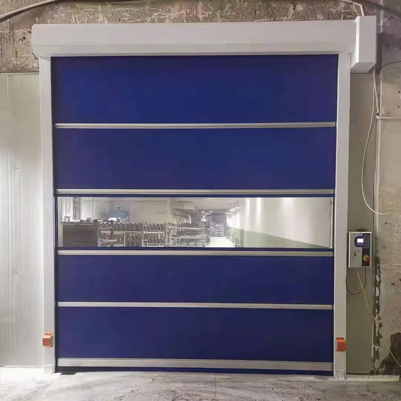 Industrial workshop rapid rolling door.PVC roller shutter door