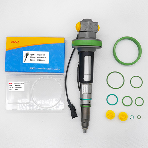 High-quality fuel injector overhaul kit, full models, fits auto/construction machinery injectors. Easy to install, anti-aging & high-pressure resistant. Suitable for QSK19 fuel injectors.