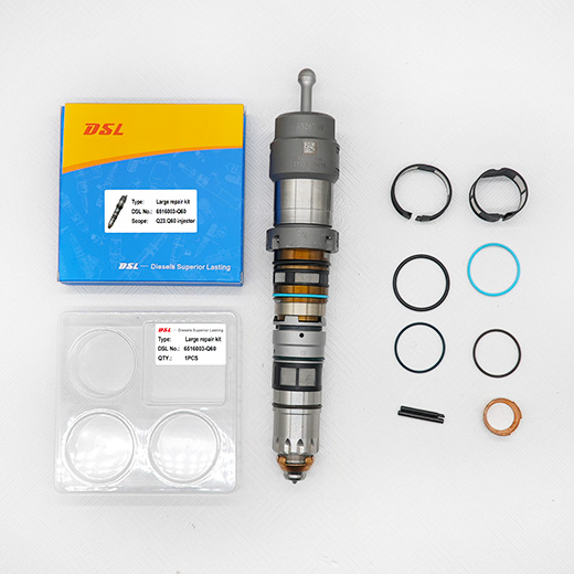 High-quality fuel injector overhaul kit, full models, fits auto/construction machinery injectors. Easy to install, anti-aging & high-pressure resistant. Suitable for Q23/Q60 fuel injectors.