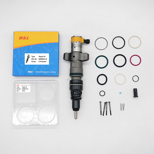 High-quality fuel injector overhaul kit, full models, fits auto/construction machinery injectors. Easy to install, anti-aging & high-pressure resistant. Suitable for C-9 fuel injectors.
