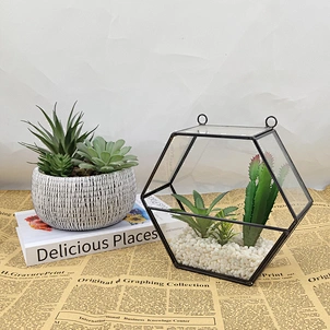 Faux Flower Plant Indoor Outdoor Home Arrangement Decor Artificial Succulent Plant