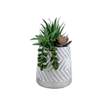 Premium Real Touch Artificial Succulents Set - Mini Fake Plants in Cement Pots for Desk Terrarium Decor (Bulk Wholesale)