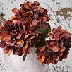 Hot Sale Vintage Large Latex Hydrangeas Realistic Autumn Hydrangea Artificial Flowers for Easter Christmas Graduation PE