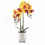 artificial white butterfly orchid phalaenopsis bonsai