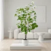 DAMEI ORCHID Artificial White Bauhinia Tree Faux Orchid Tree Pot Realistic Flowering Plant Eco-Friendly Home Wedding Easter