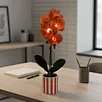 Handmade Artificial Silk Phalaenopsis Bonsai PE Potted Plant High Simulation Eco-Friendly UV Resistant Home/Office Desk Decor