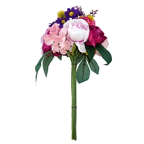 Faux Roses Artificial Rose Bouquet PE Flower Bunch Handmade Soft for Bridal Events Wedding Party Decor Halloween Christmas